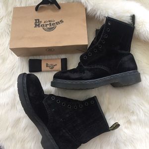 Black Velvet DR. MARTENS rare CASTEL